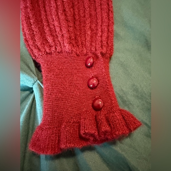 Sezane Louis Cardigan Burgundy - Size XS - Picture 11 of 12